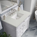James Martin Brittany 36" Single Bathroom Vanity, Bright White