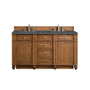James Martin Bristol 60" Double Bathroom Vanity, Saddle Brown