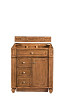 James Martin Bristol 30" Single Bathroom Vanity, Saddle Brown