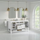 James Martin Breckenridge 60" Double Bathroom Vanity, Bright White
