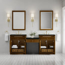 James Martin Bellshire 84" Double Bathroom Vanity, Honey Oak