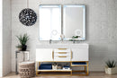 James Martin Columbia 59" Double Bathroom Vanity, Glossy White