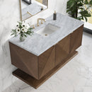 James Martin Marcello 48" Floating Single Bathroom Vanity, Chestnut