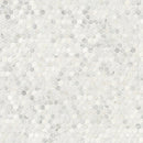 Arabescato Carrara Hexagon 11.1" x 11.5" Honed Marble Mesh-Mounted Mosaic Tile Hexagon- MSI Collection