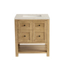 James Martin Breckenridge 30" Single Bathroom Vanity, Light Natural Oak