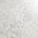Carrara White Hexagon 11.75"x12" Honed Marble Mesh-Mounted Mosaic Tile 2" Hexagon-MSI Collection