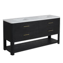 James Martin Lucian 72" Double Bathroom Vanity, Carbon Oak