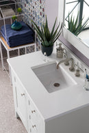 James Martin Palisades 36" Single Bathroom Vanity, Bright White