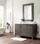 James Martin Metropolitan 48" Dual Mount Single Bathroom Vanity, Silver Oak