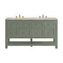 James Martin Breckenridge 60" Double Bathroom Vanity, Smokey Celadon