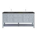 James Martin Breckenridge 72" Double Bathroom Vanity, Serenity Blue