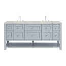 James Martin Breckenridge 72" Double Bathroom Vanity, Serenity Blue