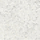 Arabescato Carrara Hexagon 11.1" x 11.5" Honed Marble Mesh-Mounted Mosaic Tile Hexagon- MSI Collection