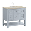 James Martin Breckenridge 36" Single Bathroom Vanity, Serenity Blue