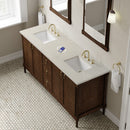 James Martin Kinnsden 72" Double Bathroom Vanity, Sable Oak