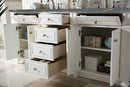 James Martin Bristol 72" Double Bathroom Vanity, Bright White