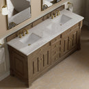 James Martin Brookfield 72" Double Bathroom Vanity, Pecan