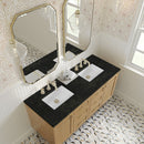 James Martin Laurent 60" Dual Mount Double Bathroom Vanity, Light Natural Oak