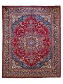 Elegant Mint Vintage 1960's Hand Knotted Veggie Dye Khorasan Area Rug 9’7” x 12’9”