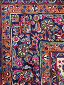 Elegant Mint Vintage 1960's Hand Knotted Veggie Dye Khorasan Area Rug 9’7” x 12’9”