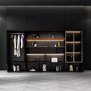 Fulton · Office Shelves w/ Integrated Lighting & Closet Storage