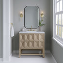 James Martin Emmeline 36" Single Bathroom Vanity, Pebble Oak