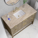 James Martin Emmeline 48" Single Bathroom Vanity, Pebble Oak
