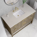 James Martin Emmeline 48" Single Bathroom Vanity, Pebble Oak