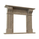 Emperador Light Brown Marble - Hand-carved Fireplace Surround