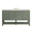 James Martin Breckenridge 60" Single Bathroom Vanity, Smokey Celadon