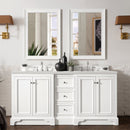 James Martin De Soto 72" Double Bathroom Vanity, Bright White