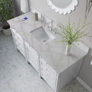 James Martin Brittany 60" Single Bathroom Vanity, Bright White