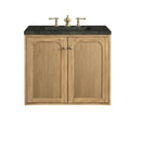 James Martin Laurent 30" Dual Mount Single Bathroom Vanity, Light Natural Oak