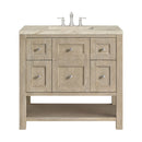 James Martin Breckenridge 36" Single Bathroom Vanity, Whitewashed Oak