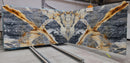 Explosion Blue Bookmatching Marble Slabs Polished - Full Truckload 2 slabs front view