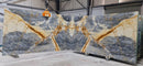 Explosion Blue Bookmatching Marble Slabs Polished - Full Truckload 2 slabs front view
