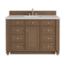 James Martin Bristol 48" Single Bathroom Vanity, Saddle Brown