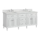 James Martin Lorelai 72" Double Bathroom Vanity, Bright White