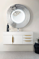 James Martin Columbia 48" Floating Single Bathroom Vanity, Glossy White