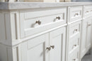 James Martin Brittany 72" Double Bathroom Vanity, Bright White