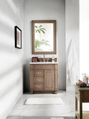 James Martin Bristol 30" Single Bathroom Vanity, Whitewashed Walnut
