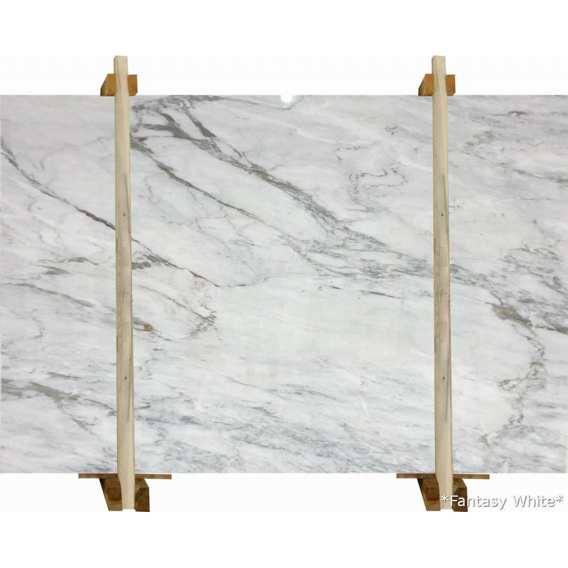 fantasy white marble slabs polished 2cm slabs wooden bundle front view