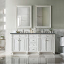 James Martin Bristol 72" Double Bathroom Vanity, Bright White