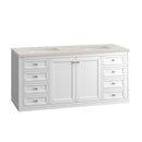 James Martin Chicago 60" Double Bathroom Vanity, Glossy White