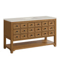James Martin Malibu 60" Single Bathroom Vanity, Amber Birch
