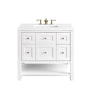 James Martin Breckenridge 36" Single Bathroom Vanity, Bright White
