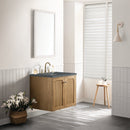 James Martin Laurent 30" Dual Mount Single Bathroom Vanity, Light Natural Oak
