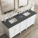 James Martin Brittany 72" Double Bathroom Vanity, Bright White