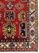 Hand-Knotted Persian Meshgin Wool Rug – 5’ x 11’ – Vintage Tribal Masterpiece