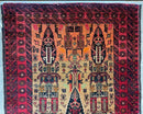 Fine Vintage Wool Baluch Rug 6x4 ft